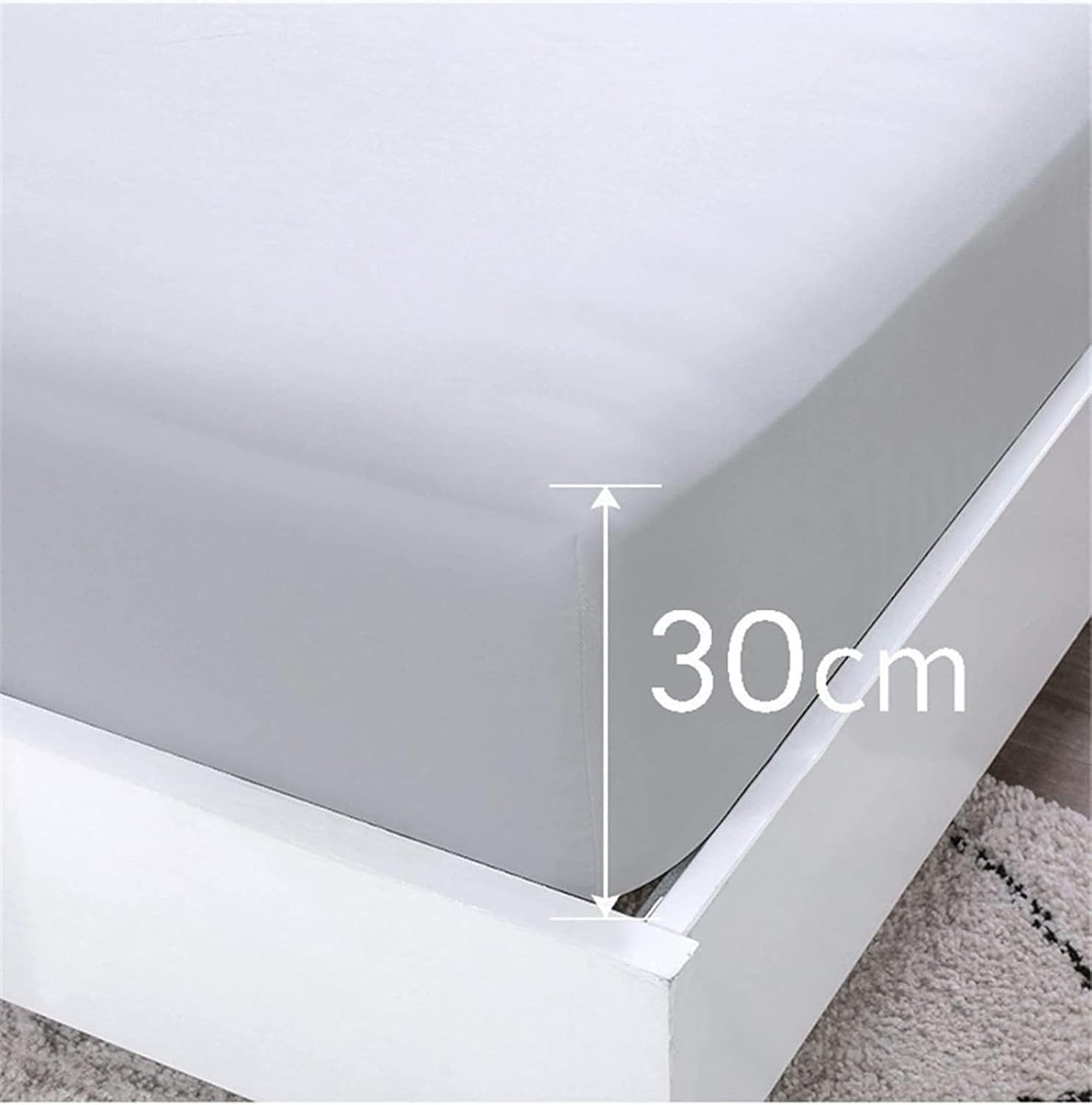 マットレスカバー コアラ ベッドカバー 枝 キングサイズ ボックス